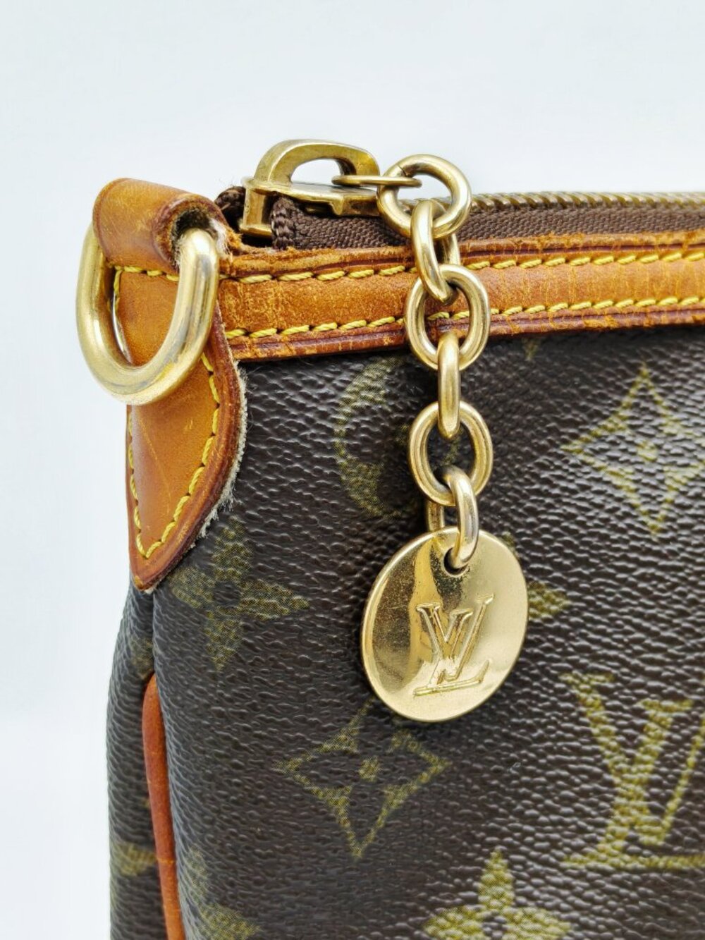 Louis Vuitton Monogram Palermo PM Tote Handbag Brown Canvas Top Handle Bag - Picture 9 of 13